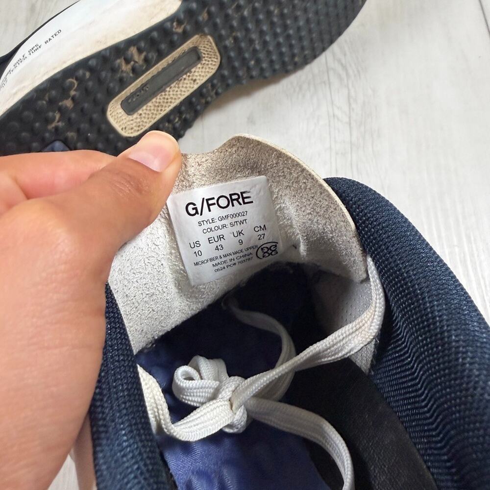 G/FORE G.112 Spikeless Golf Shoes Navy White Men's 10 Sneakers Preppy - Picture 9 of 9